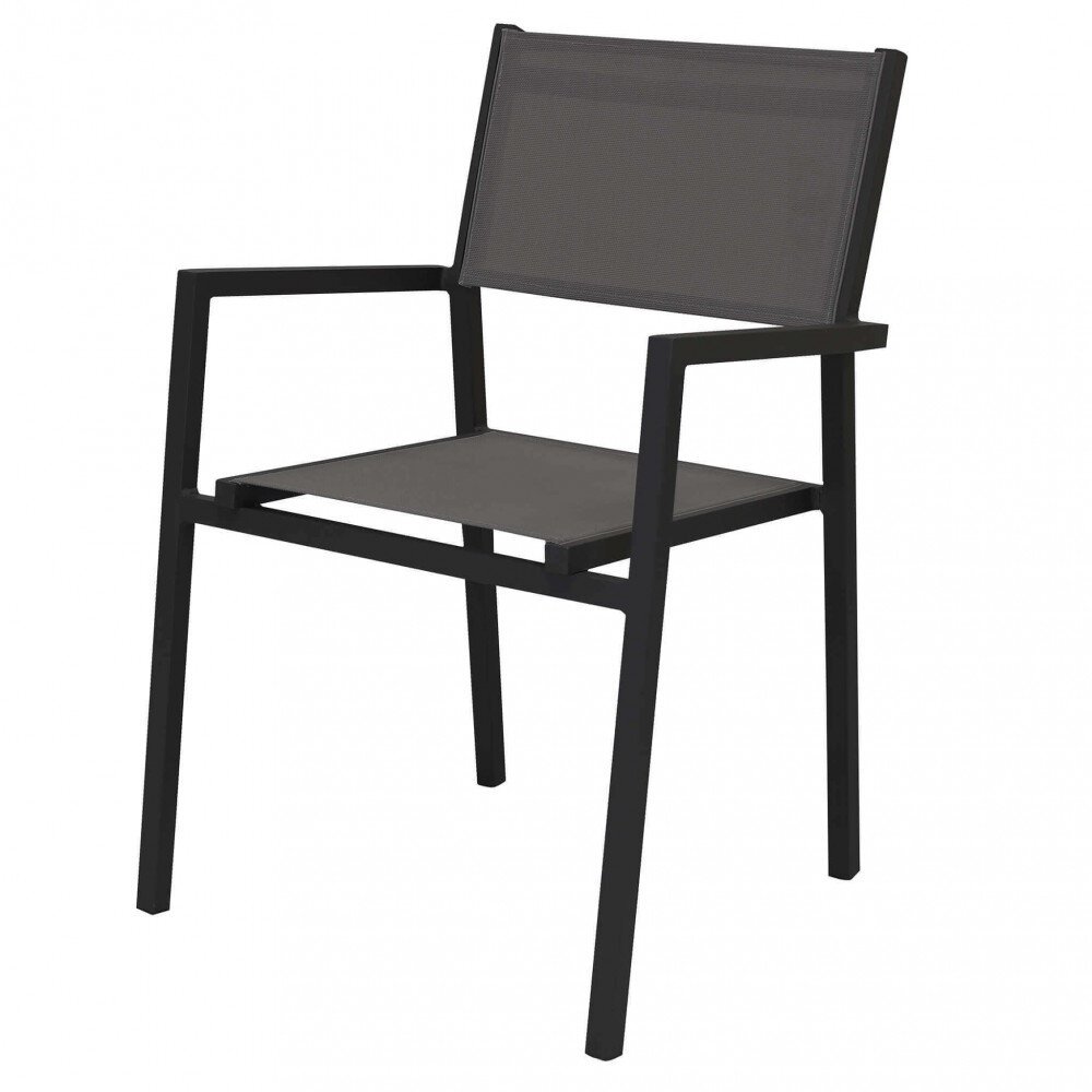 Poltrona da Giardino Impilabile in Alluminio,Textilene cm 55x57x85 – LEX