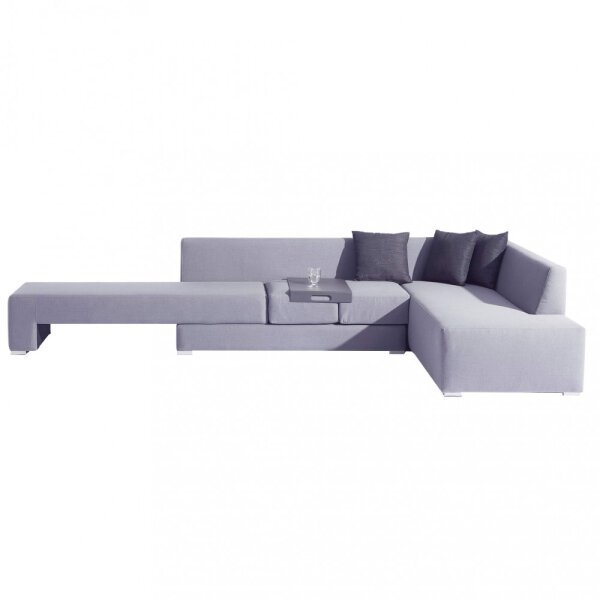 Divano da Giardino angolare con tavolino in Alluminio,Poliestere cm 150x78x69 – FORD