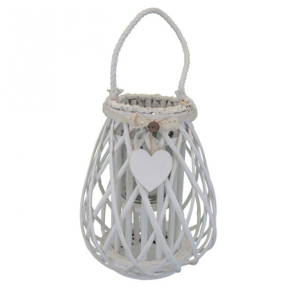 Lanterna in Vimini in Vimini,Vetro cm 14x14x31 – TREV