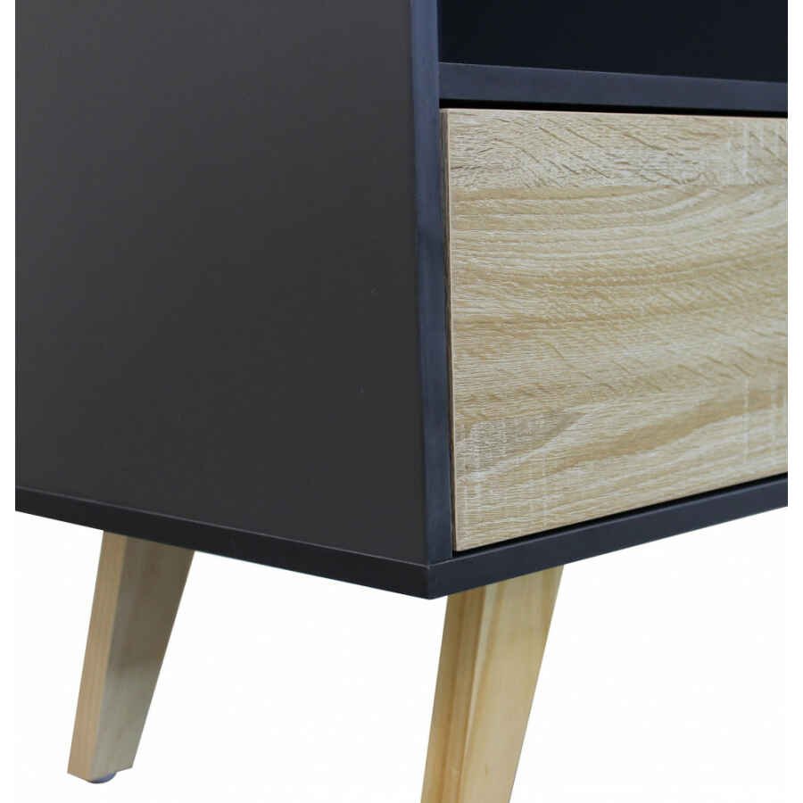 Madia con tre cassetti e un anta in Truciolare cm 119×39,5×85,6 – GRADY