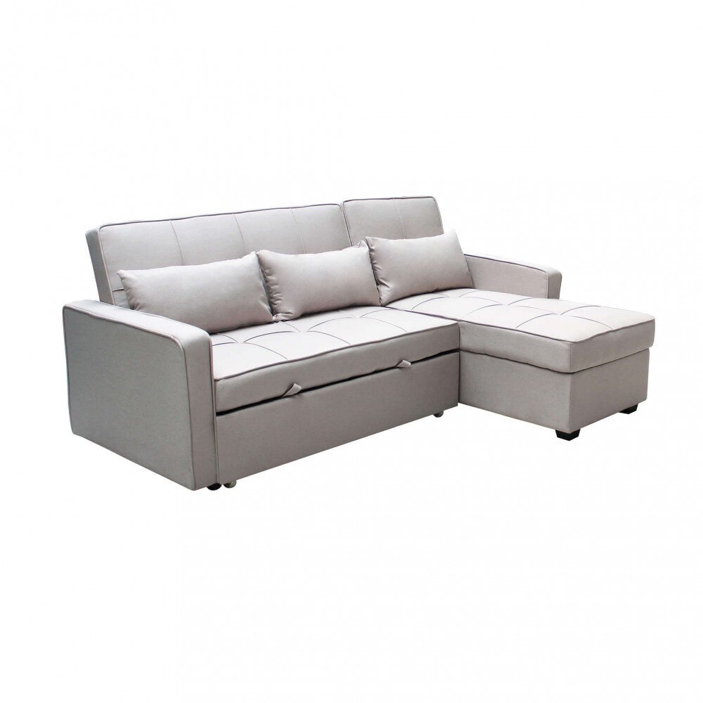 Divano Letto con penisola in Tessuto cm 210x164x89 – RANDAL