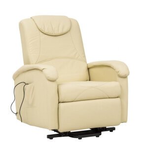 Poltrona massaggiante alzapersona in Ecopelle cm 72x95x106 – PEACE