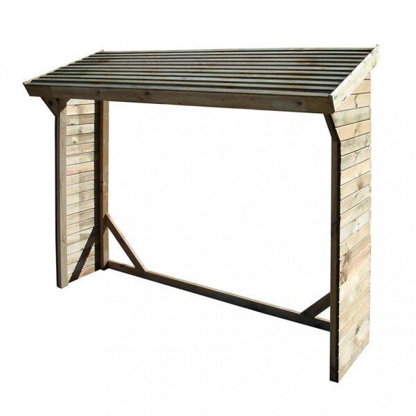 Legnaia da Giardino impregnata in Legno cm 217x80x180 – SACHEVERELL