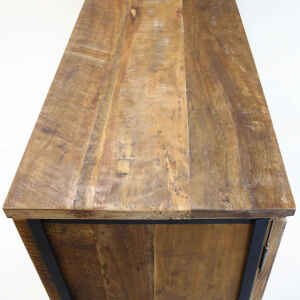 Madia Moderna a due ante in Legno,Metallo cm 100x40x86 – DARWIN