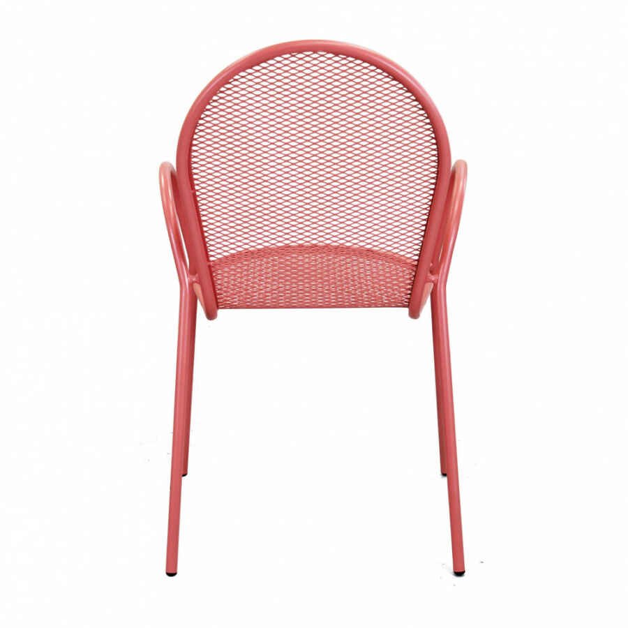 Poltrona da Giardino Impilabile in Acciaio cm 51x61x90 – JOEL