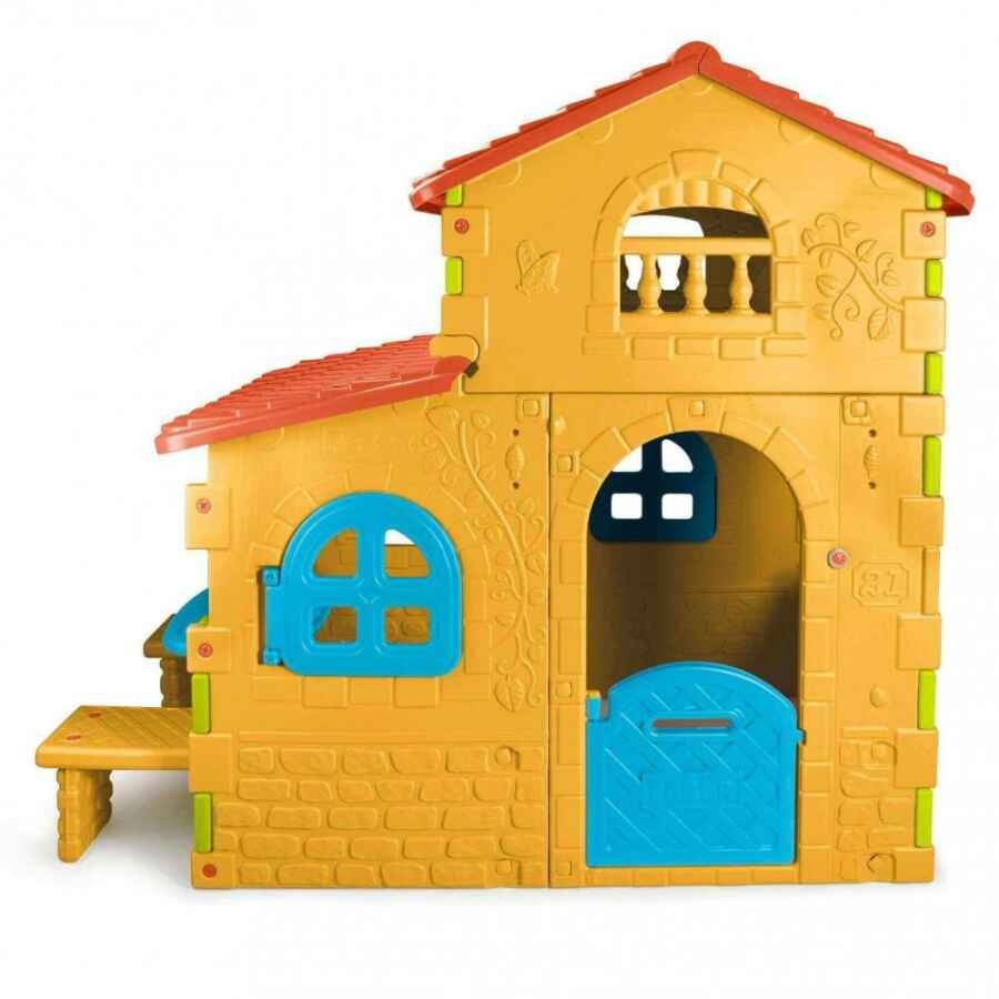 Casetta da Giardino per bambini in Plastica cm 110x206x180 – GRANDE VILLA