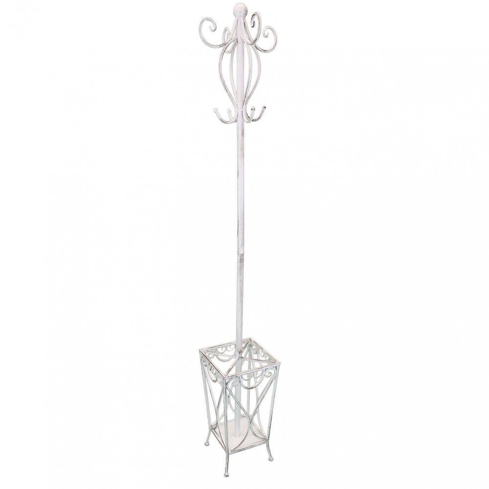 Appendiabiti da terra con portaombrelli in Acciaio cm 25x25x183 – CLIFFORD