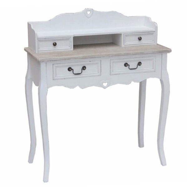 Scrittoio con 4 cassetti shabby chic 87×38 – WIL