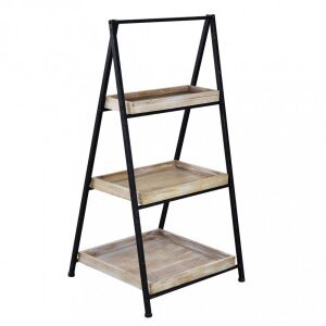 Libreria Industrial in Metallo,Legno cm 52x41x100 – BRIGHAM