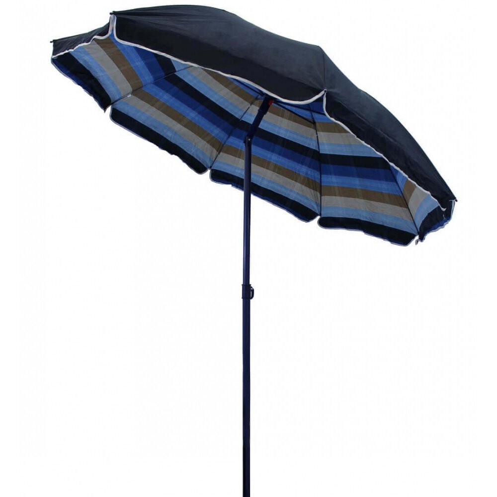Ombrellone da spiaggia con paragon Rotondo 2 m in acciaio,cotone – LAWSON