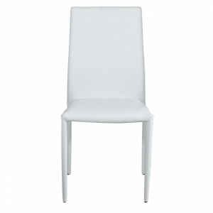 Sedia da Pranzo Moderna in Ecopelle,Acciaio cm 41x43x90 – RACHEL