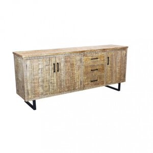 Madia a tre ante e tre cassetti in Legno,Metallo cm 200x45x83 – MARTIE