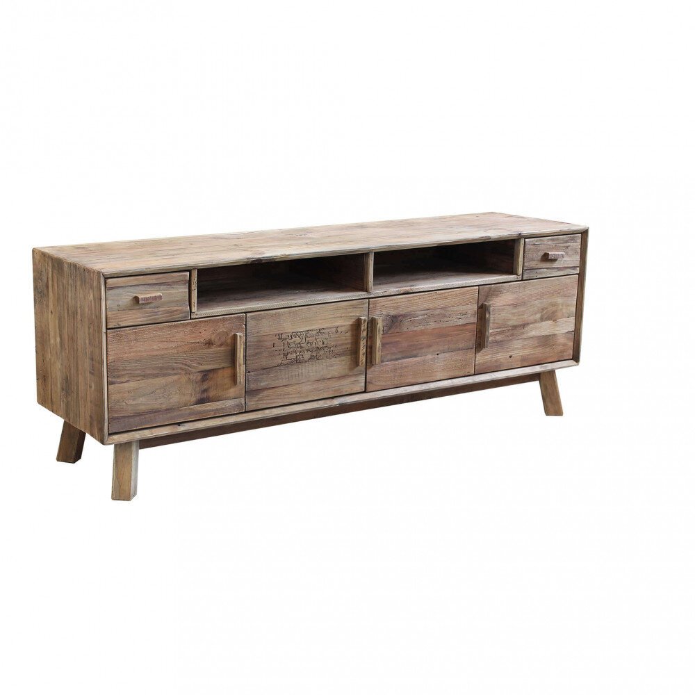 Porta tv con 2 cassetti in Pino riciclato cm 180x48x65 – PINE