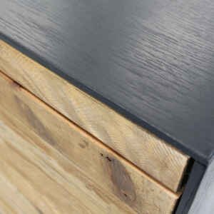 Madia 2 ante 3 cassetti in Pino riciclato cm 150x48x76 – MANSEL