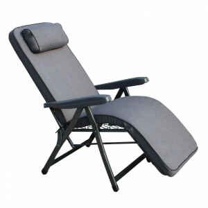 Poltrona Sdraio relax reclinabile in Tessuto,Acciaio cm 155x60x60 – MORTY