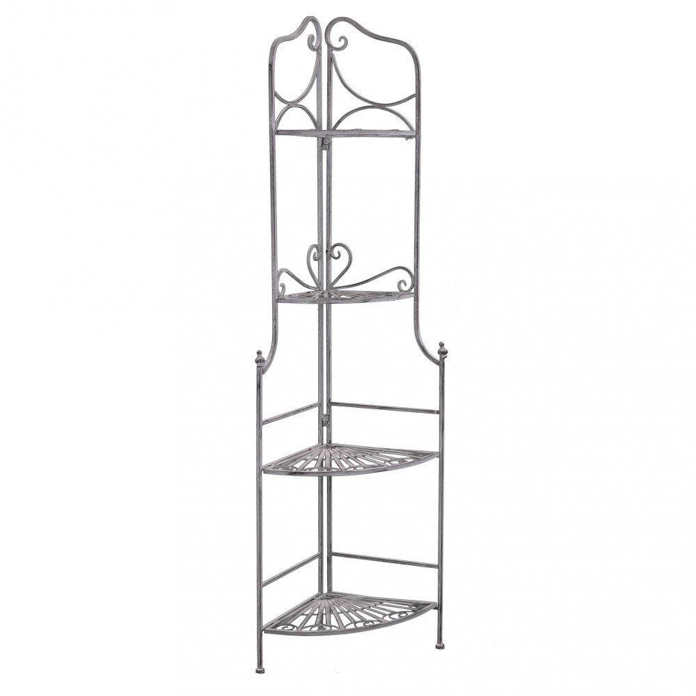 Eatagere 4 piani bianco ossidato in Acciaio cm 49x35x154 – NARDI