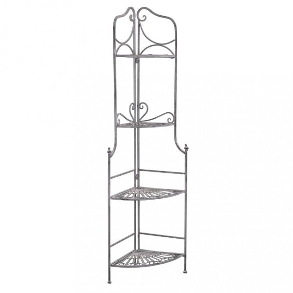 Eatagere 4 piani bianco ossidato in Acciaio cm 49x35x154 – NARDI