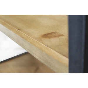 Libreria Industrial in Legno,Metallo cm 73,5×37,5×186 – TERRENCE