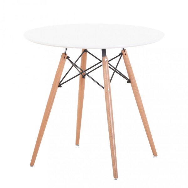 Tavolo da Pranzo Rotondo con piano in ABS cm 80 – GLADWYN