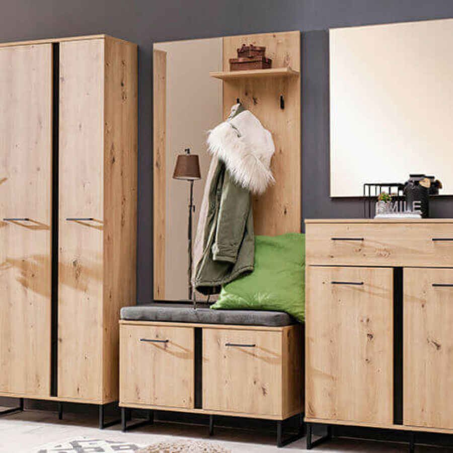 armadietto per ingresso con cuscino cm 79 x 19,5 x 132 h – ZENWOOD