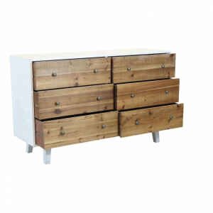 Cassettiera con sei cassetti in Legno cm 146x45x90 – LUKE