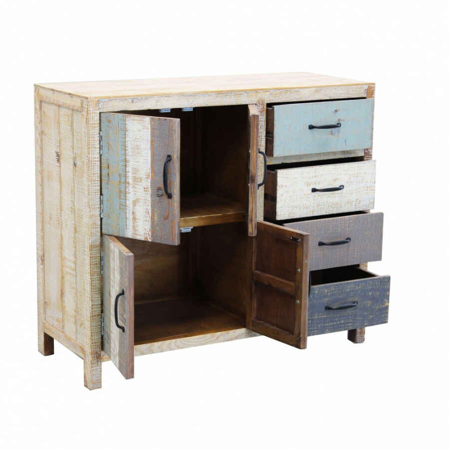 Mobile 4 cassetti 4 ante in Legno cm 100x40x86 – FREDDY
