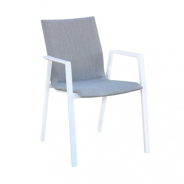 Poltrona da Giardino seduta imbottita in Alluminio,Textilene cm 56x61x84 – TOD