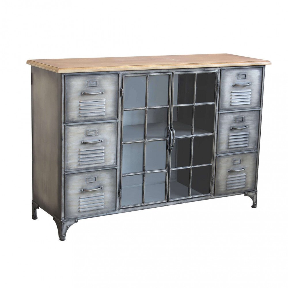Madia in Acciaio,Legno cm 124,5×40,5×83 – CHRISTMAS