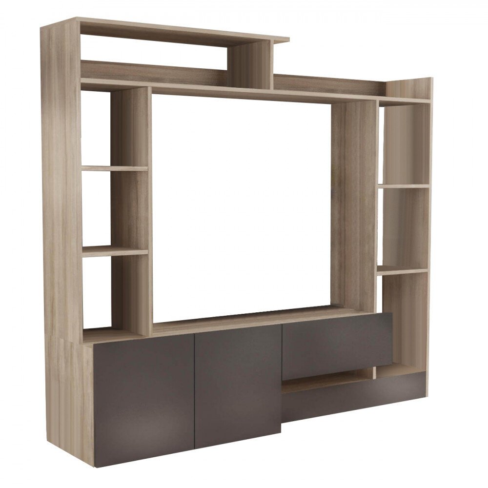 Parete Attrezzata per Soggiorno in Truciolare cm 180x40x165 – THEO