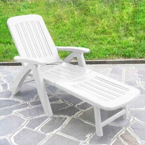 Sdraio mare Prendisole con ruote in Plastica cm 190x72x60 – PHILIP