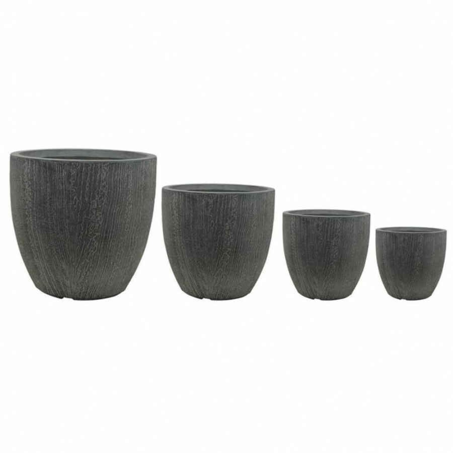 Set di 4 vasi in Fibra di argilla cm 44x44x43 – KEMP