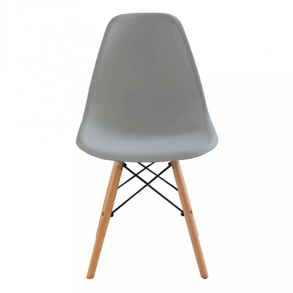 Sedia per Sala da Pranzo scandinava in Legno,Acciaio,Plastica cm 53x47x82 – NOAH