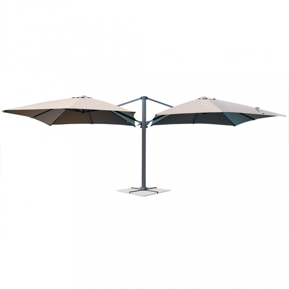 Ombrellone doppio da Giardino 3×3 in alluminio,poliestere – DUBLE