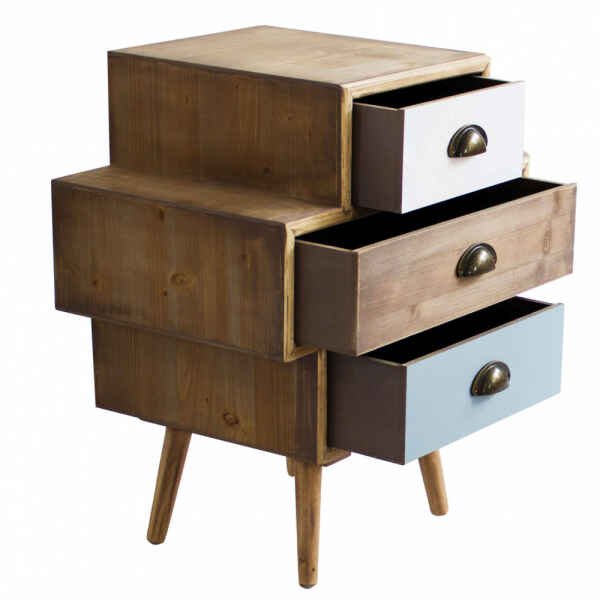 Mobiletto multicolor in Legno,MDF cm 50x35x30 – GILBERT