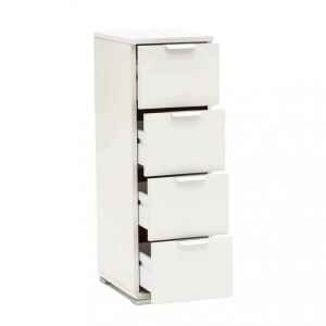 Cassettiera 4 cassetti in Truciolare cm 60x38x174 – KEN