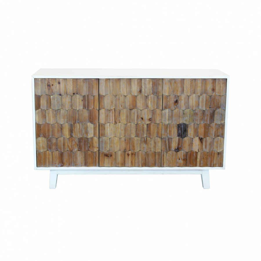 Madia a tre ante con decoro in Legno cm 135x45x80 – JAY