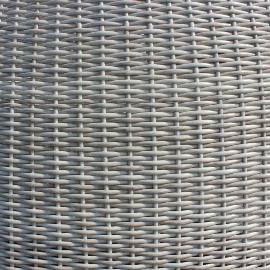 Divano Rotondo da esterno con cuscini in Wicker,Alluminio cm 210x180x192 – DOMINIC