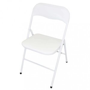 Sedia Pieghevole Salvaspazio in Acciaio,PVC cm 44x45x79 – SLIM