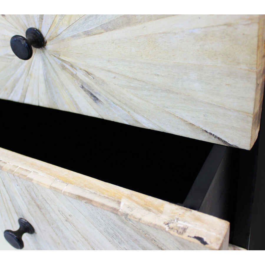 Cassettiera 5 cassetti in Legno,Metallo cm 45x35x110 – BAPTIST