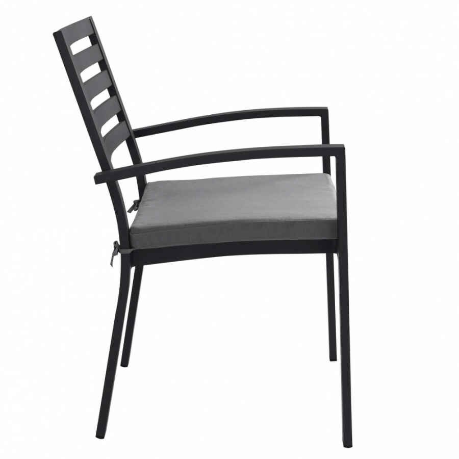 Poltrona da Giardino Impilabile in Alluminio cm 55,5x61x85 – DAVID