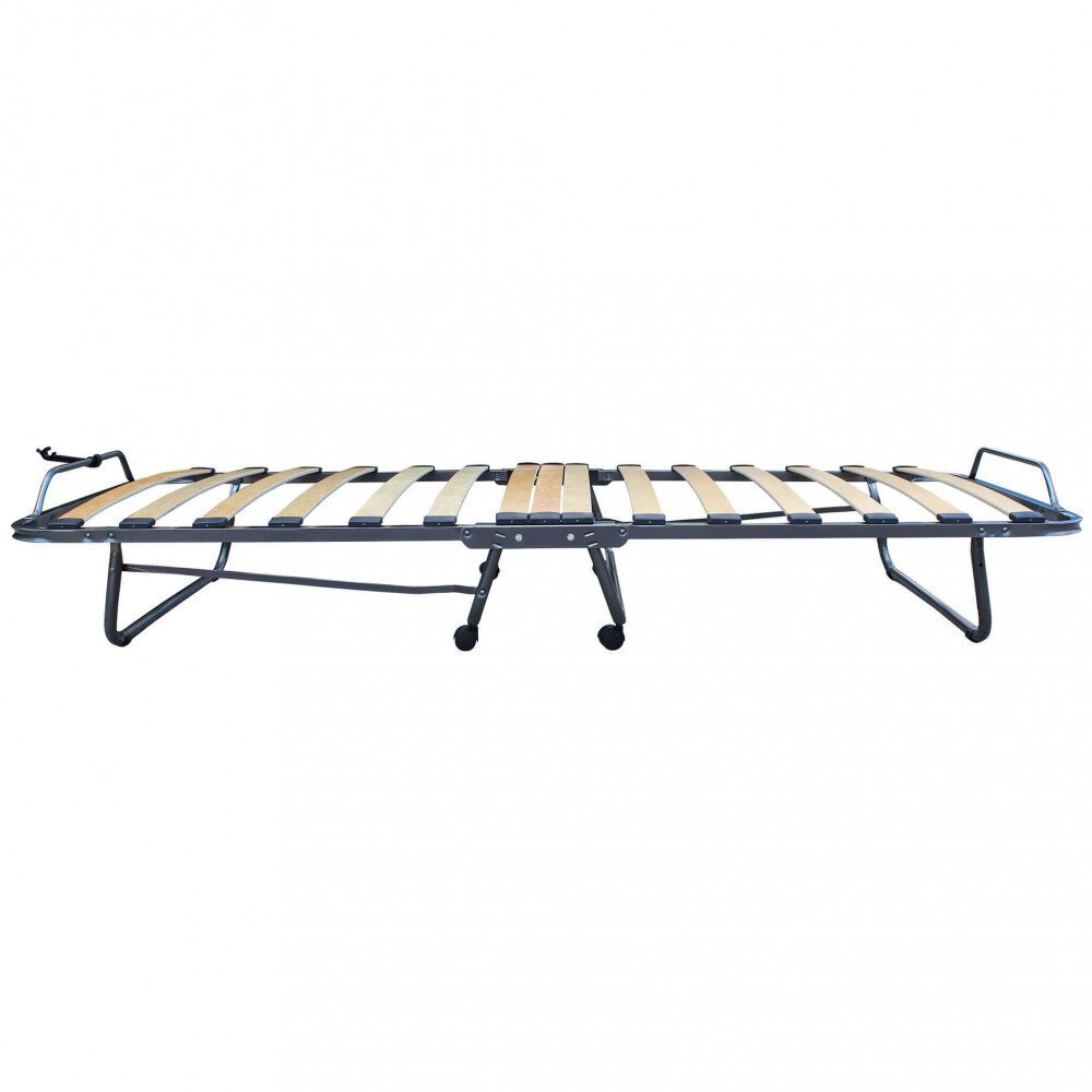 Brandina Pieghevole con materasso in Legno,Acciaio cm 80x200x34 – YORICK