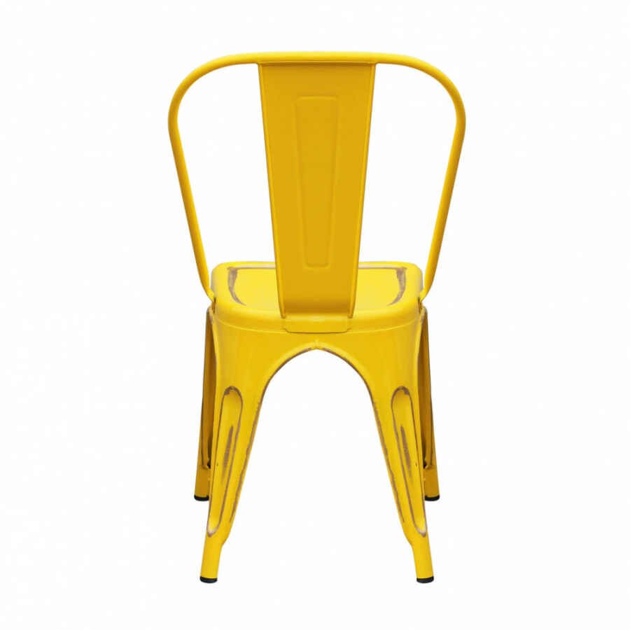 Sedia per Sala da Pranzo Industrial in Acciaio cm 35x45x85 – METAL