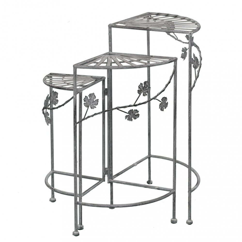 Eatagere bianco ossidato in Acciaio cm 46x32x57 – NARDI