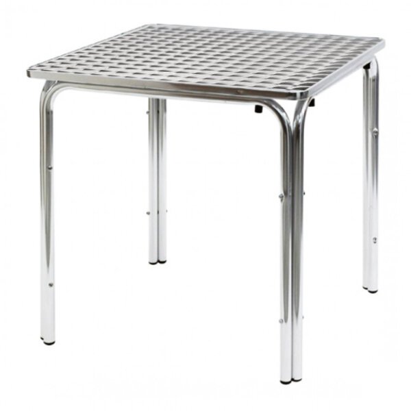 Tavolo Quadrato Impilabile e Alluminio cm 70×70 – RICKEY