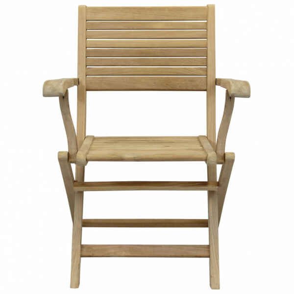 Poltrona da Giardino Pieghevole in Legno,Teak cm 42x60x85 – THOR