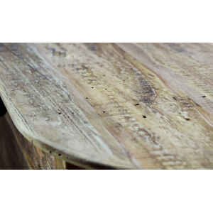 Comodino con cassettto e un anta in Pino riciclato cm 75x35x76 – WARNER