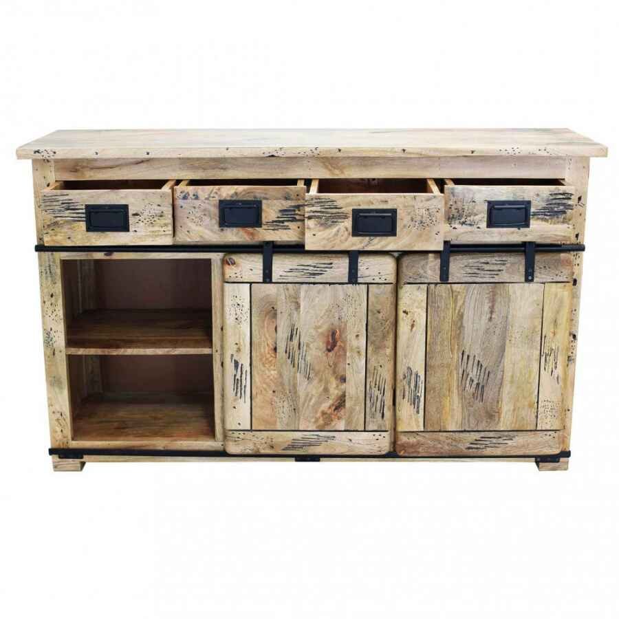 Madia per soggiorno Industrial in Legno cm 150x45x90 – RICK
