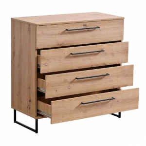 cassettiera moderna 4 cassetti cm 91,5 x 42 x 92,5 h – ZENWOOD