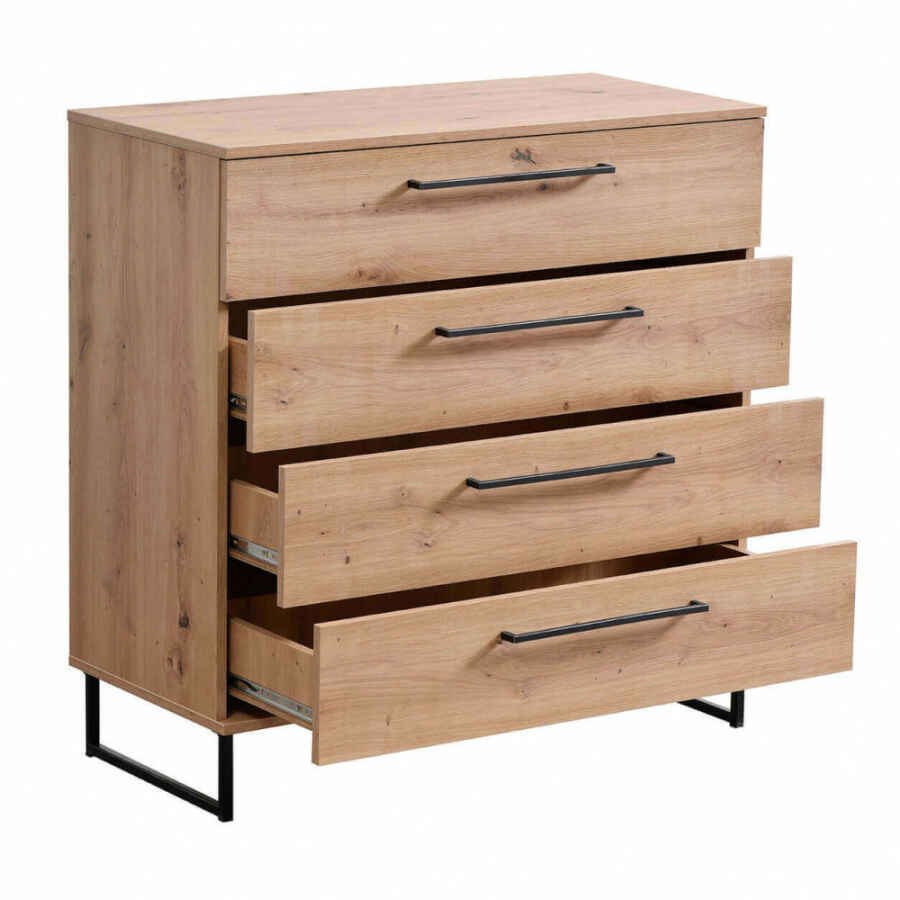 cassettiera moderna 4 cassetti cm 91,5 x 42 x 92,5 h – ZENWOOD