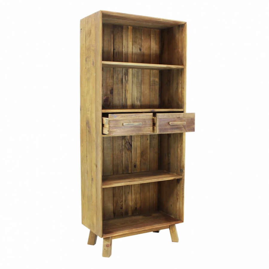 Libreria in Pino riciclato cm 80x40x190 – PINE